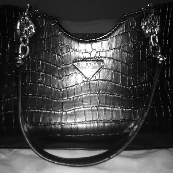 prada alligator purse